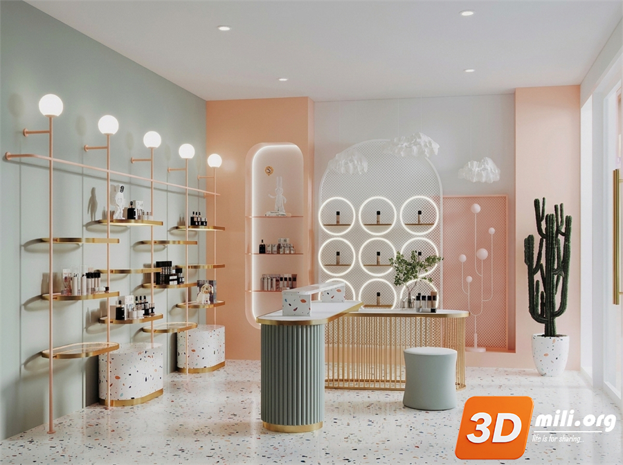 Cosmetic Store Skp Files 